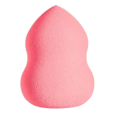 Спонж косметический для макияжа лица гитара розовый PINK, в упаковке 6см - Singi