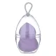 Спонж косметический для макияжа лица Гитара фиолетовый PURPLE, в упаковке 6 см Singi