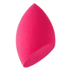 Спонж косметический для макияжа лица срезанный тёмно-розовый HOT PINK, в упаковке 6см - Singi