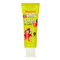 Паста зубная гелевая детская Dinos Smile с ксилитом и вкусом клубники, 60 гр - Consly