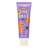 Паста зубная гелевая детская Dinos Smile с ксилитом и вкусом манго, 60 гр - Consly