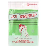 Жесткая квадратная мочалка из вискозы Viscose Squared Bath Towel Sung Bo Cleamy 13.5х15 см