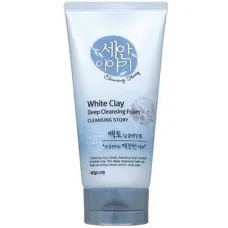 Пенка для лица с белой глиной Cleansing Story Foam Cleansing White Clay 150 гр - Welcos