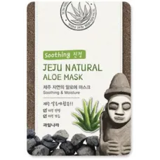 Успокаивающая маска с алоэ Jeju Natural Aloe Mask 20 мл - Welcos