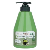 Гель для душа с ароматом зеленого чая Kwailnara Green Tea Milk Body Cleanser 560 гр Welcos