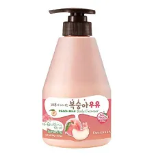 Гель для душа с ароматом персика Kwailnara Peach Milk Body Cleanser 560 гр - Welcos