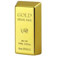 Натуральное мыло с экстрактом слизи улитки и золота Gold Snail Bar 100 гр - The Saem