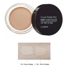 Консилер для лица Cover Perfection Pot Concealer 01.Clear Beige 4 гр - The Saem