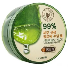 Универсальный увлажняющий гель с алоэ 99% в банке Jeju Fresh Aloe Soothing Gel 99% 300 мл - The Saem