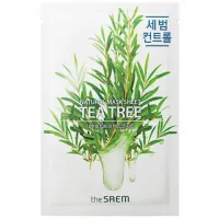 Маска на тканевой основе для лица с экстрактом чайного дерева Natural Tea Tree Mask Sheet 21 мл - The Saem