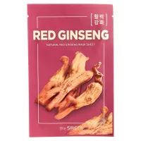Маска на тканевой основе для лица с экстрактом женьшеня Natural Red Ginseng Mask Sheet 21 мл The Saem