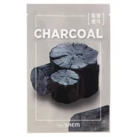 Маска на тканевой основе для лица с древесным углем Natural Charcoal Mask Sheet 21 мл The Saem