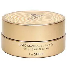 Гидрогелевые патчи для кожи вокруг глаз с улиточным муцином Gold Snail Eye Gel Patch Set 100 гр - The Saem
