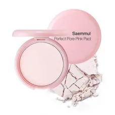 Розовая пудра с каламином для проблемной кожи Saemmul Perfect Pore Pink Pact 11 гр - The Saem