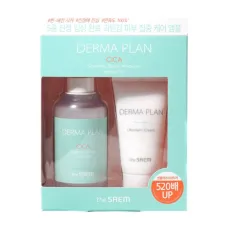 Набор для чувствительной кожи лица Derma Plan Cica Soothing Barrier Ampoule Special Set 80 мл - The Saem