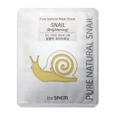 Маска на тканевой основе Pure Natural Mask Sheet (Snail Brightening) - The Saem