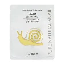 Маска тканевая Pure Natural Mask Sheet (Snail Brightening) - The Saem