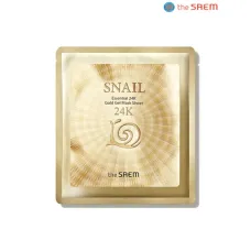 Маска тканевая Snail Essential 24K Gold Gel Mask Sheet - The Saem