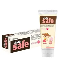 Детская зубная паста со вкусом клубники Kids safe 90 гр - Lion