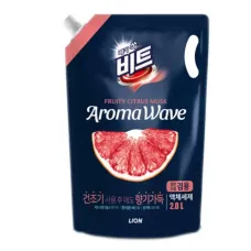 Средство для стирки концентрированное жидкое Aroma Wave грейпфрут (сменный блок) 2 л - Lion