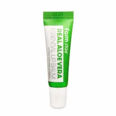 Бальзам суперувлажняющий для губ с алое Real Aloe Vera Essential Lip Balm, 100 мл - FarmStay