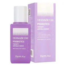 Сыворотка с пробиотиками для комплексного восстановления кожи Derma Cube Probiotics Therapy Ampoule Serum 80 мл - FarmStay