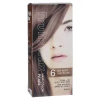 Краска для волос на фруктовой основе Fruits Wax Pearl Hair Color #06 Light Blonde Welcos 60 мл/60 гр
