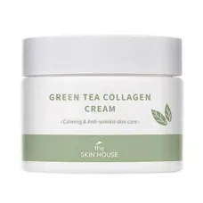 Успокаивающий крем на основе коллагена и экстракта зелёного чая Green Tea Collagen Cream 50 мл - The Skin House