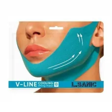 Маска-бандаж для коррекции овала лица с охлаждающим эффектом V-Line Cooling Lifting Face Mask 20 гр - LSanic