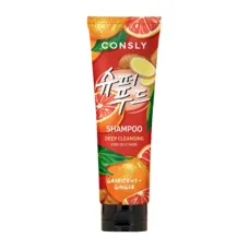 Глубокоочищающий шампунь с экстрактами грейпфрута и имбиря Grapefruit & Ginger Shampoo Deep Cleansing 250 мл - Consly