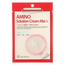 Маска тканевая для лица с аминокислотами Skin Planet AMINO solution CREAM MASK 30гр - Mijin