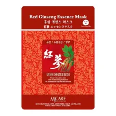 Маска тканевая для лица Красный Женьшень Red Ginseng Essence Mask 23 гр - Mijin