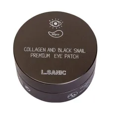 Патчи гидрогелевые для глаз с коллагеном и муцином черной улитки Collagen Аnd Black Snail Premium Eye Patch - LSanic