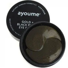 Патчи для кожи вокруг глаз с золотом и черным жемчугом Gold + Black Pearl Eye Patch - Ayoume