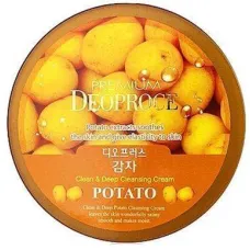 Очищающий крем для лица с экстрактом картофеля Premium Clean & Deep Potato Cleansing Cream 300 гр - Deoproce