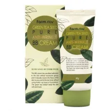 Крем ББ антивозрастной c зеленым чаем Green Tea Seed Pure Anti-Wrinkle BB Cream 40 мл - FarmStay