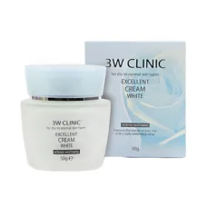 Крем для лица осветляющий Excellent White Cream 50 гр - 3W Clinic