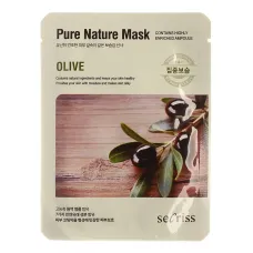 Маска для лица тканевая Secriss Pure Nature Mask Pack-Olive 25 мл - Anskin