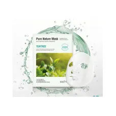 Маска для лица тканевая Secriss Pure Nature Mask Pack-Teatree 25 мл - Anskin