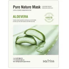 Маска для лица тканевая Secriss Pure Nature Mask Pack- Aloevera 25 мл - Anskin
