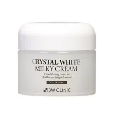 Крем для лица осветляющий Crystal White Milky Cream 50 гр - 3W Clinic