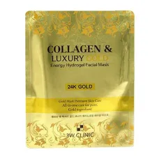 Маска Collagen & Luxury Gold Energy Hydrogel Facial Mask 30 гр - 3W Clinic