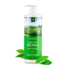 Бальзам для волос с зеленым чаем и хной Rinse Greentea Henna Pure Refresh 1 л - Deoproce