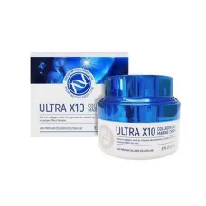Увлажняющий крем с коллагеном Ultra X10 Collagen Pro Marine Cream 50 мл - Enough