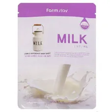 Тканевая маска с молочными протеинами Visible Difference Mask Sheet Milk 23 мл - FarmStay