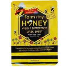 Тканевая маска с экстрактом мёда Visible Difference Mask Sheet Honey 23 мл - FarmStay