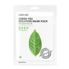 Тканевая маска с зеленым чаем Green Tea Solution Mask 25 гр - Lebelage