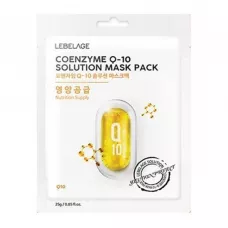 Тканевая маска с коэнзимом Q10 Coenzyme Q-10 Solution Mask 25 гр - Lebelage
