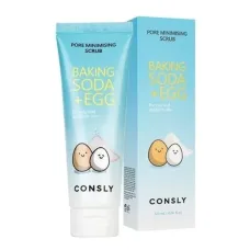 Скраб для лица с содой и экстрактом яичного белка Baking Soda & Egg Pore Minimising Scrub 120 мл - Consly