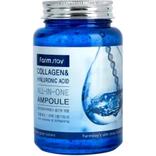 Сыворотка с гиалуроновой кислотой и коллагеном Collagen & Hyaluronic Acid All-In-One Ampoule 250 мл FarmStay